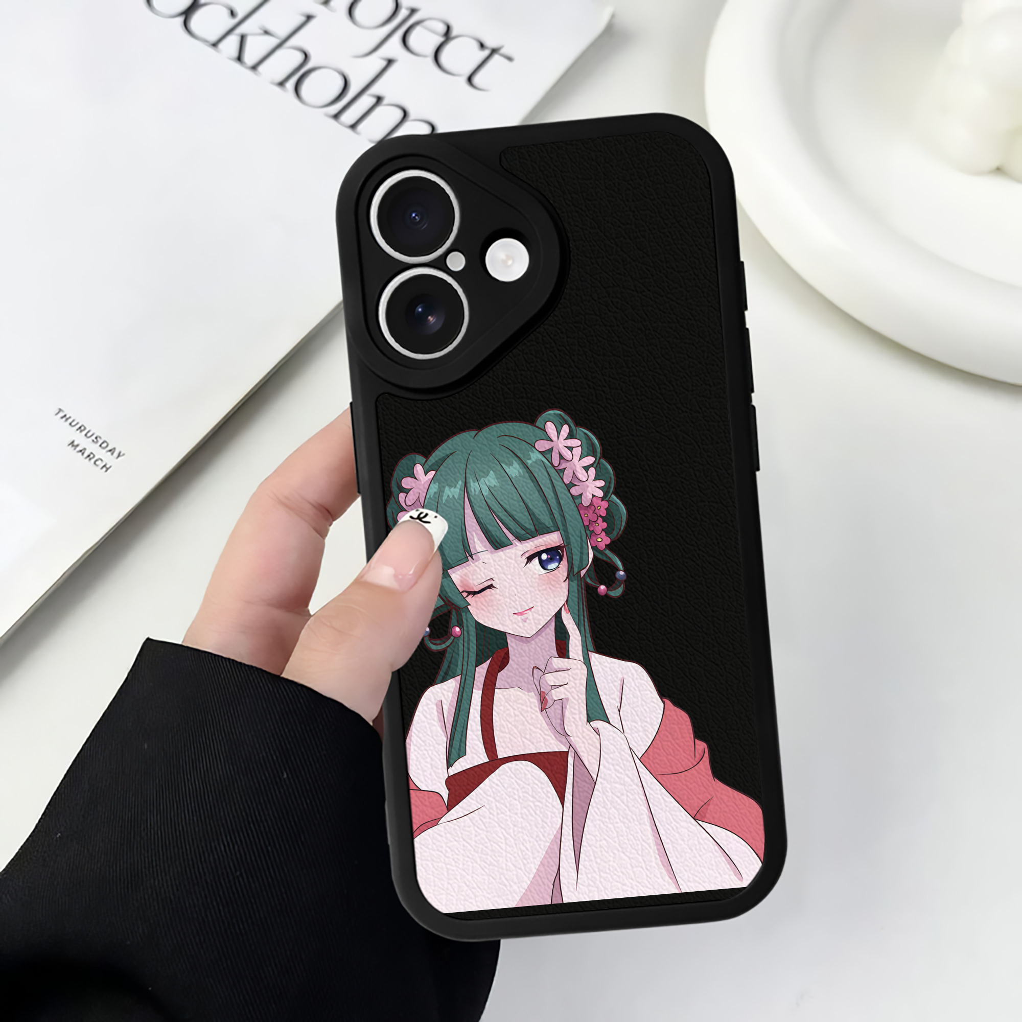 薬屋のひとりごと The Apothecary Diaries 【iPhone 16シリーズ対応】シリコンスマホケース（レザー調） 材質：シリコン